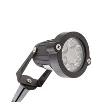 Грунтовый светильник LED 6W RED IP65 BK (AS-14)
