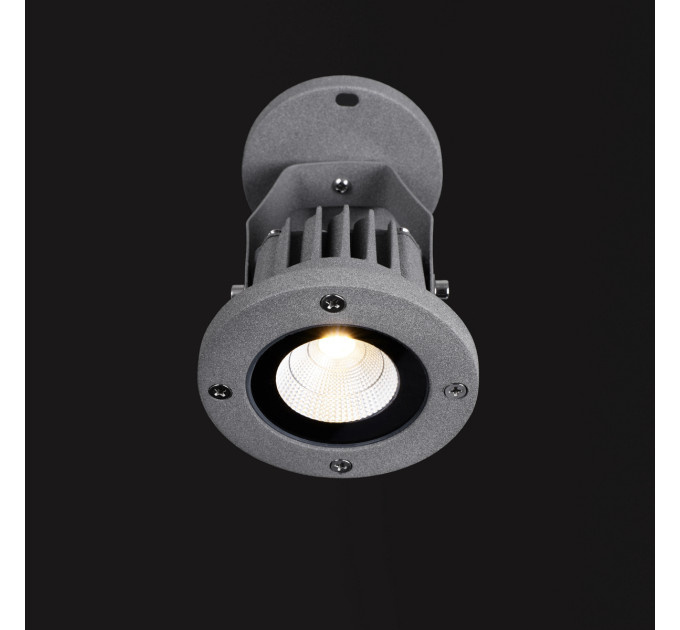 Серый светильник садовый AS-15 10W WW IP65 GY