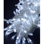 Светодиодная гирлянда 300 LED 15m прозрачный провод белый