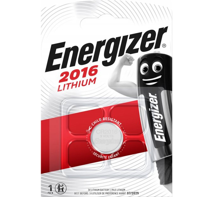 Элемент питания ENERGIZER CR2016 Lithium 1 шт