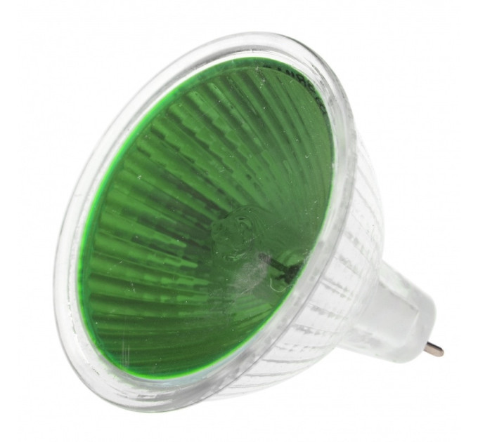 Комплект із трьох галогенних ламп 20W GU5.3 Green MR16 12V