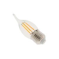 Светодиодная лампа E27 6W WW C35-T COG 220V