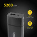 Повербанк Универсальная мобильная батарея Intenso PM5200 5200mAh USB-A 7323520, black