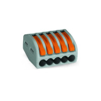 Клема WAGO 5-контактна для розподільних коробок, підключення люстр, світильників 0,08-2,5мм² 4мм²