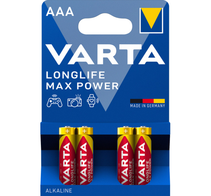 Элемент питания VARTA MAX T./LONGLIFE MAX POWER AAA alkaline bli 4
