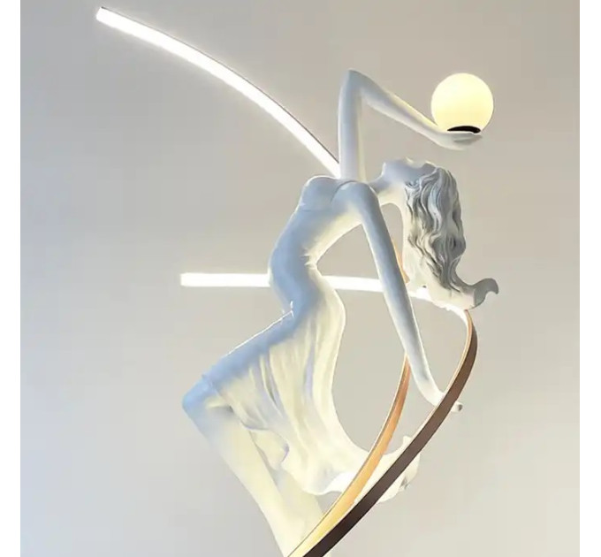 Торшер напольный Скульптура богини LED E27 60W NW WH (FLT-60F/2)