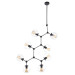 Люстра молекула в зал E27 60W BK (BL-338S/8)