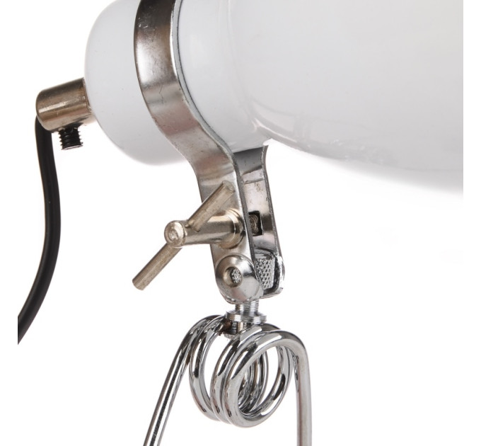 Настільна лампа в сучасному стилі на прищіпці MTL-20 WHITE