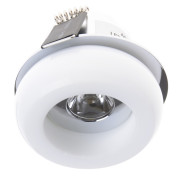 Світильник точковий для ванної LED-114/1W CH WH