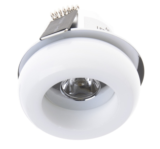 Світильник точковий для ванної LED-114/1W CH WH