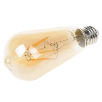 Лампа светодиодная LED 6W E27 COG WW ST64 Amber 220V