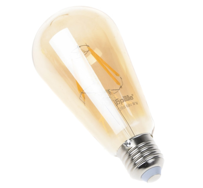 Лампа светодиодная LED 6W E27 COG WW ST64 Amber 220V