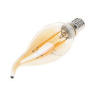 Лампа світлодіодна (мат. золото) LED E14 4W 4 pcs WW C35-T COG