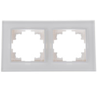 Рамка двойная белая (стекло) NB-2F wh