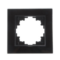 Рамка одинарная черная (стекло) NB-1F bk