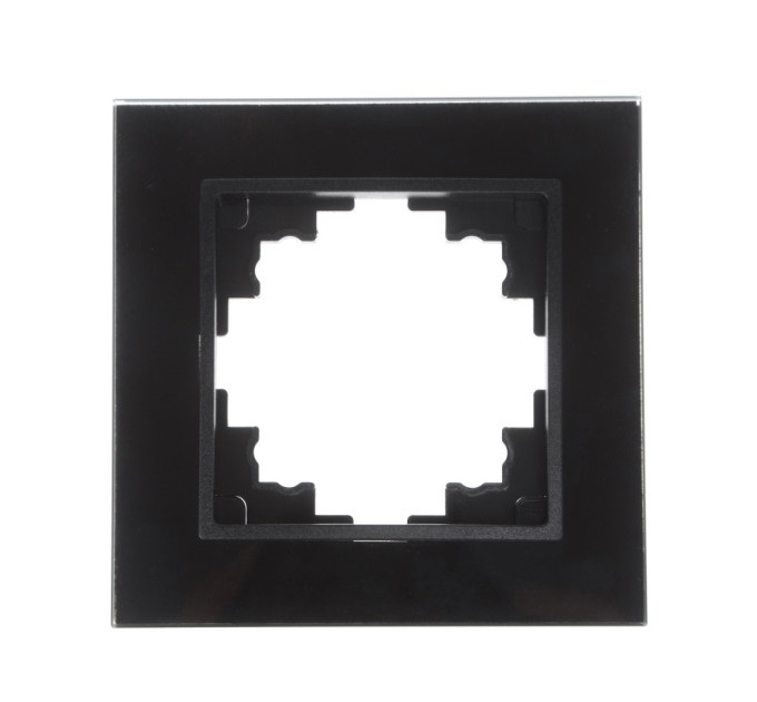 Рамка одинарная черная (стекло) NB-1F bk