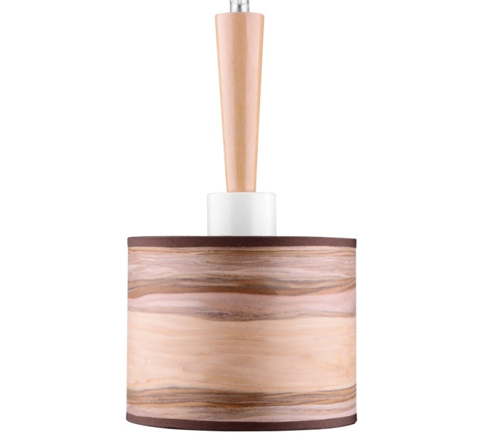 Люстр підвісна дерев'яна для кухні E14 40W WH (BKL-637S/1)