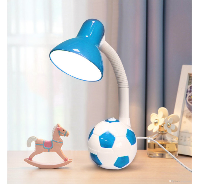 Настольная лампа гибкая детская для школьника невысокая цена TP-015 E27 BL