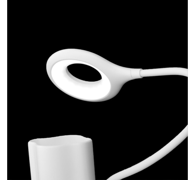 Настільна лампа лед на батарейках з USB на гнучкій ніжці для офісу для будинку невисока ціна SL-88 5W WH
