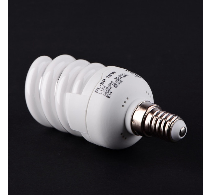 Лампа енергозберігаюча PL-SP 12W/840 E14 lux 220V