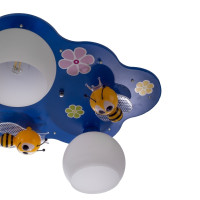 Люстра потолочная с подсветкой для детской LED E27 60W BL (KL-447C/3)