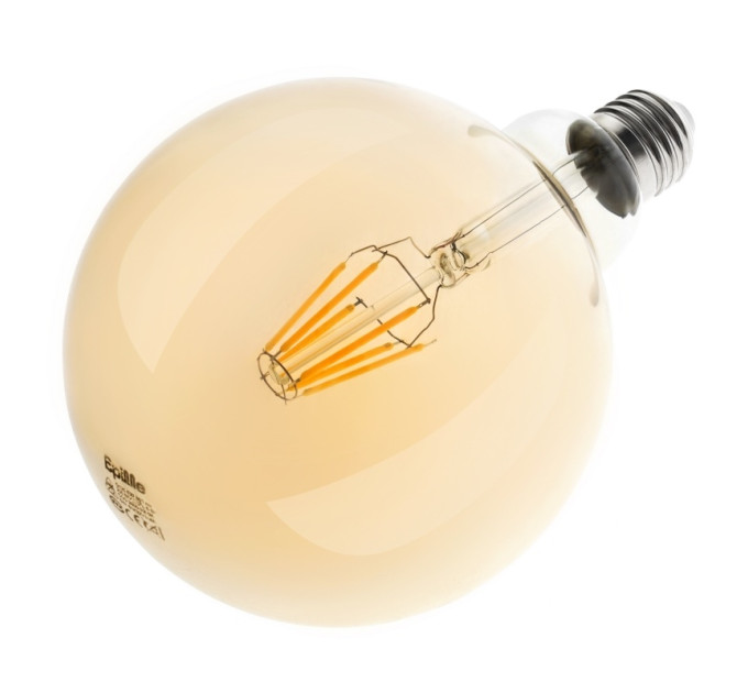 Лампа светодиодная LED 6W E27 COG WW G125 Amber 220V