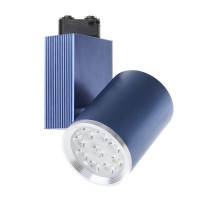 Светильник трековый поворотный LED 205/9x3W NW BLUE