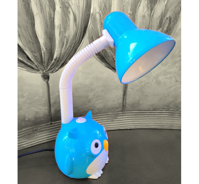 Настольная лампа гибкая детская для школьника TP-016 E27 BL