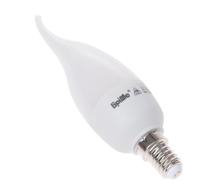 Лампа світлодіодна LED E14 6W 6 pcs WW CA37-P SMD2835 220V