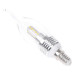 Лампа светодиодная LED E14 5W 20 pcs WW CL37-A SMD2835 (silver) 220V