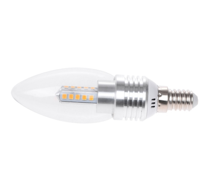 Лампа светодиодная LED 5W E14 WW C37 Silver 220V