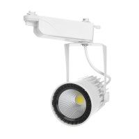 Светильник трековый поворотный LED 410/24W CW WH COB