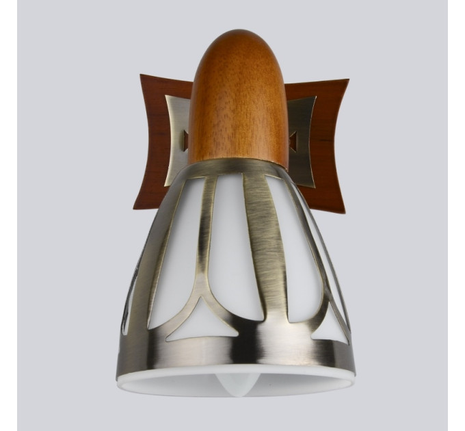 Светильник настенный накладной спот деревянный классический HTL-157/1 E14