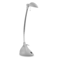 Настільна лампа на гнучкій ніжці офісна SL-05 grey