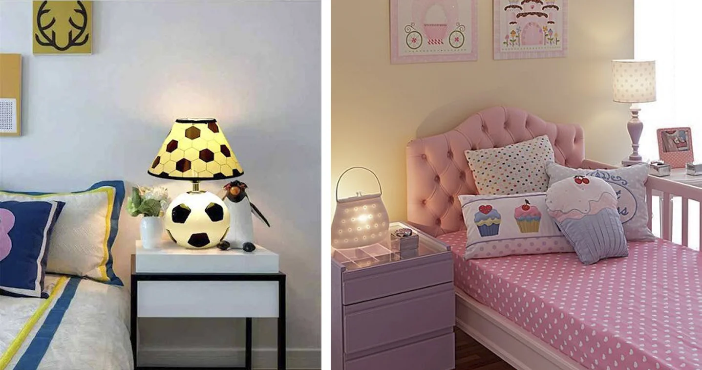 Настільні лампи в дитячу для дівчаток та хлопчиків