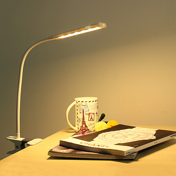Светодиодная настольная лампа на струбцине
