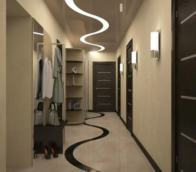 Світлодіодна стрічка стане оригінальною прикрасою коридору та вітальні