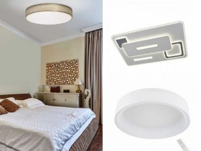 Светильники для спальни с низкими потолками, фото в интерьере