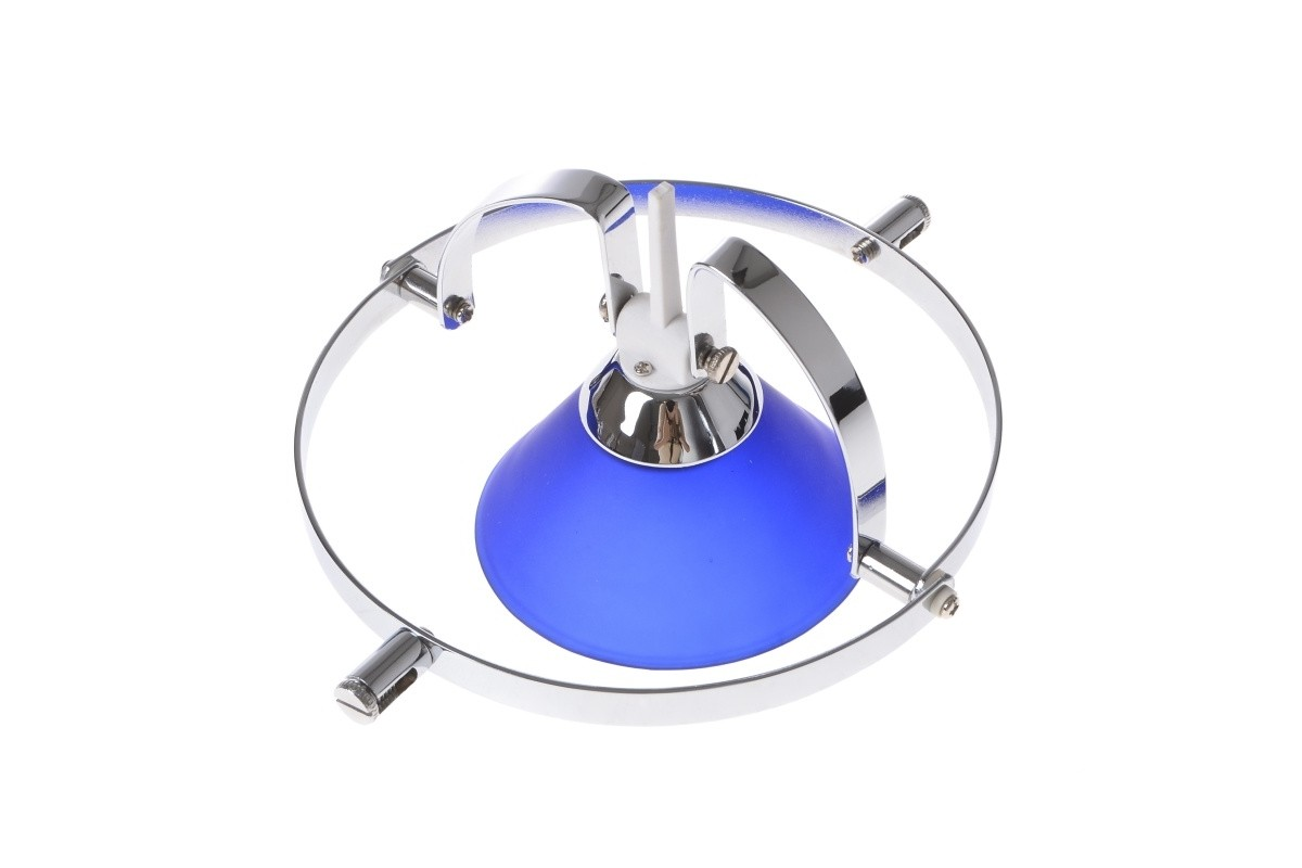Струнный светильник с синим плафоном